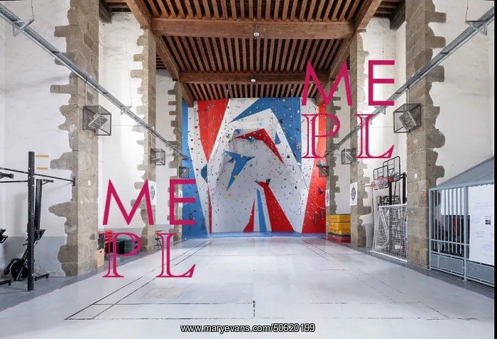 : Climbing wall, Mont-Louis Citadel, Pyrenees-Orientales : Climbing wall, Mont-Louis Citadel, Pyrenees-Orientales