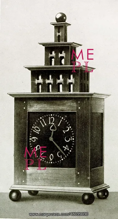  : Clock case in ebony inlaid with ivory