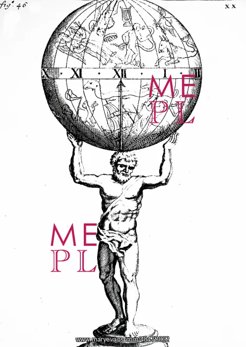 : Clock in the form of a celestial globe supported : Clock in the form of a celestial globe supported
