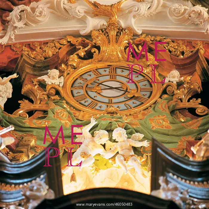 : Clock above the organ of the minster : Clock above the organ of the minster