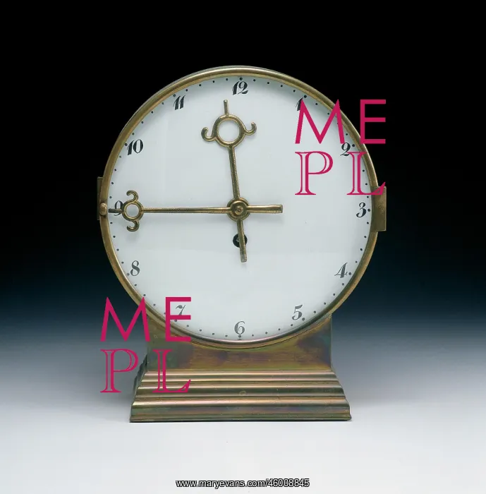 : Clock with round clockface : Clock with round clockface
