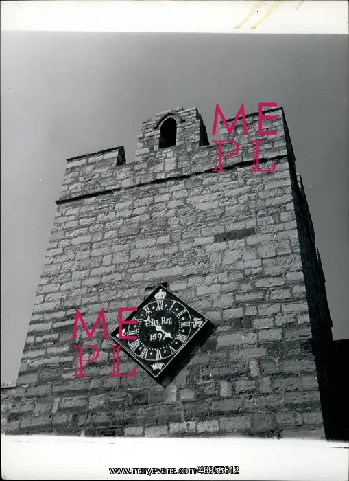 : Clock tower of Castle Rushen, Isle of Man : Clock tower of Castle Rushen, Isle of Man