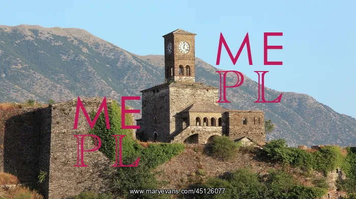 : Clock Tower, Gjirokastra Castle, Gjirokastra, Albania : Clock Tower, Gjirokastra Castle, Gjirokastra, Albania