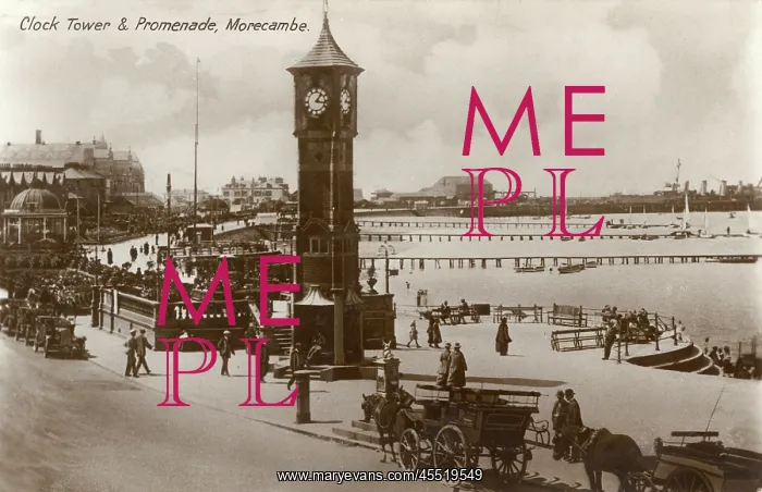 : Clock Tower & Promenade, Morecambe, Lancashire : Clock Tower & Promenade, Morecambe, Lancashire