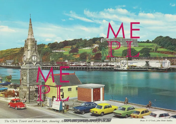 : Clock Tower and River Suir, with Ardree Hotel, Waterford : Clock Tower and River Suir, with Ardree Hotel, Waterford