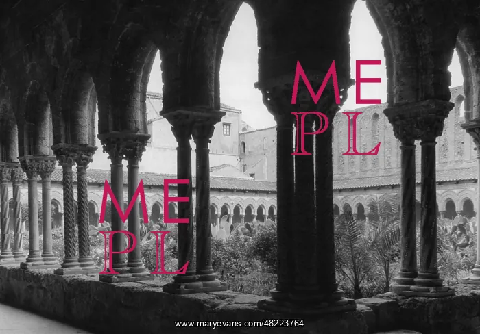 : Cloister of the cathedral of Monreale : Cloister of the cathedral of Monreale