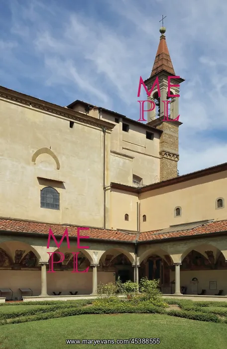 : Cloister, Convent of St Mark, Florence, Tuscany, Italy : Cloister, Convent of St Mark, Florence, Tuscany, Italy