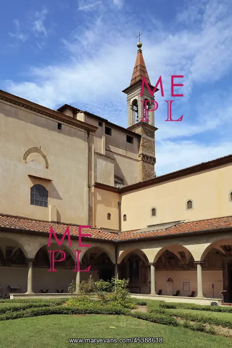 : Cloister, Convent of St Mark, Florence, Tuscany, Italy : Cloister, Convent of St Mark, Florence, Tuscany, Italy