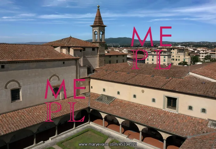 : Cloister, Convent of St Mark, Florence, Tuscany, Italy : Cloister, Convent of St Mark, Florence, Tuscany, Italy