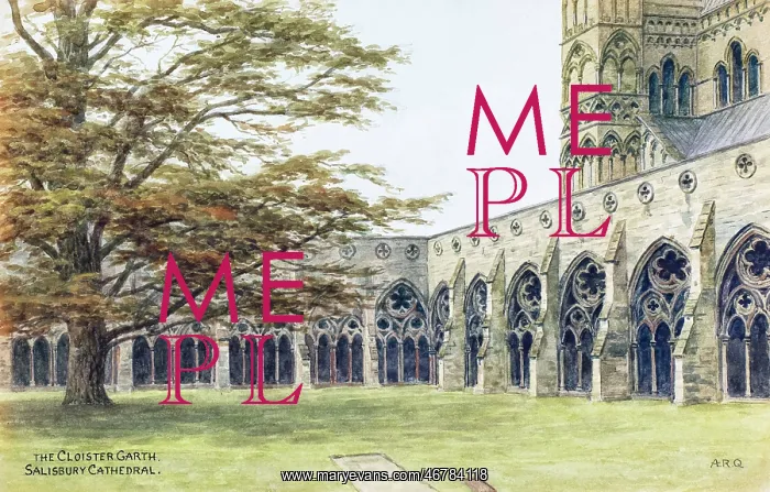 : Cloister Garth, Salisbury Cathedral, Salisbury, Wiltshire : Cloister Garth, Salisbury Cathedral, Salisbury, Wiltshire