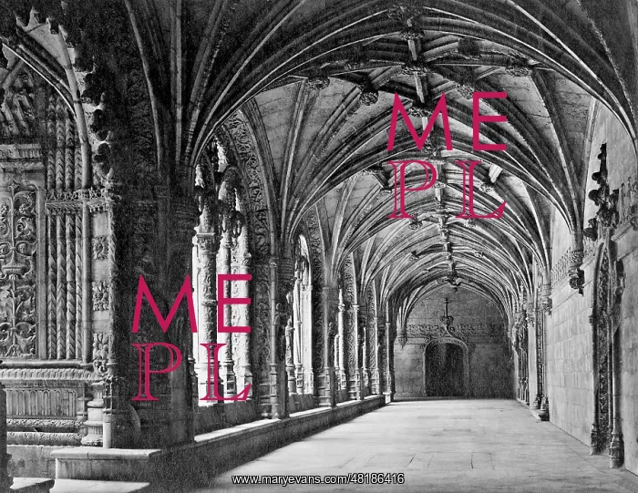 : Cloister of the Jeronimos Monastery in Belem : Cloister of the Jeronimos Monastery in Belem