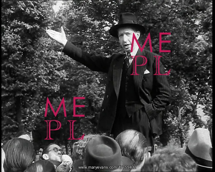 : A Close Up of a British Man in Dark Suit and : A Close Up of a British Man in Dark Suit and