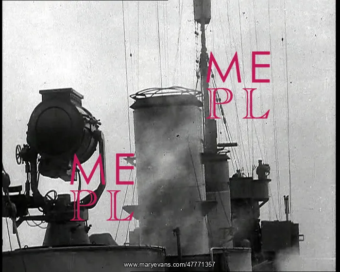 : Close Up on the Funnels and a Searchlight of : Close Up on the Funnels and a Searchlight of