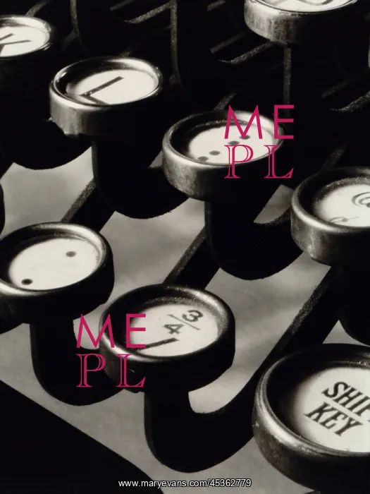 : Close up photograph of keys of a manual typewriter : Close up photograph of keys of a manual typewriter