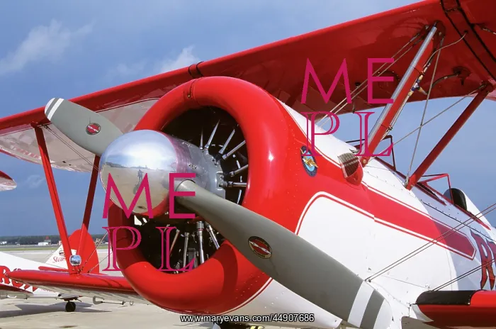  : Close Up Of Propeller On Boeing Pt-17 Stearman Airplane
