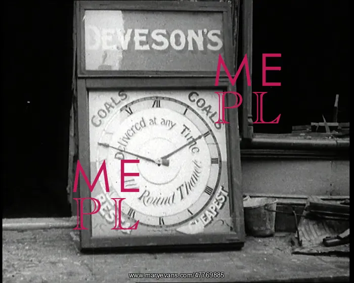  : Close Up Shot of a Damaged Clock Advertising