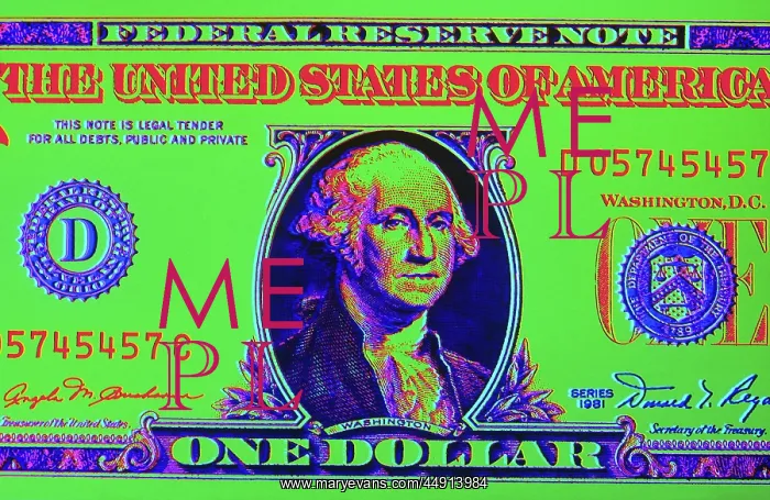 : Close-Up Detail American Dollar Bill George Washington : Close-Up Detail American Dollar Bill George Washington