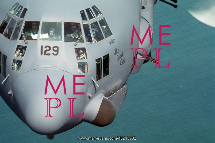 : Close-up view of an C-130 Hercules gunship ? : Close-up view of an C-130 Hercules gunship ?