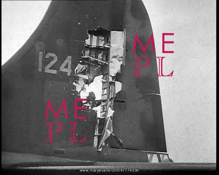 : Close View Of Structural Damage To A Lancaster : Close View Of Structural Damage To A Lancaster