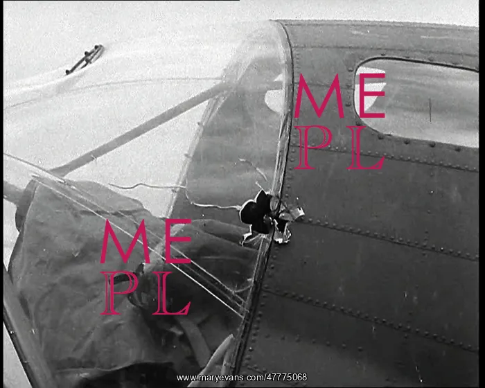 : Close View Of Structural Damage To A Lancaster : Close View Of Structural Damage To A Lancaster