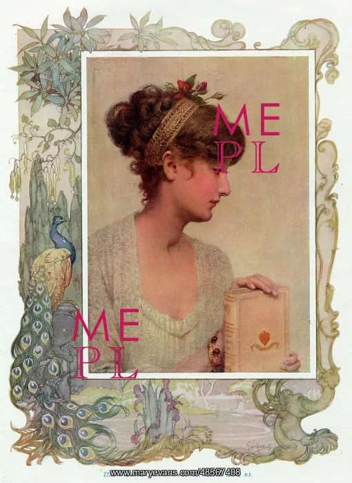 : The Closed Book by St George Hare R.I : The Closed Book by St George Hare R.I