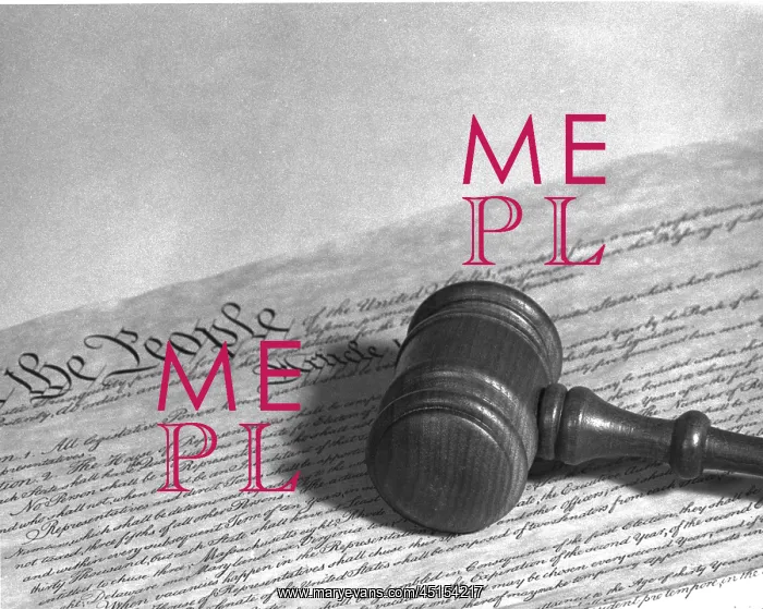  : Closeup of Constitution With Wooden Gavel
