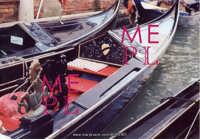  : Closeup of gondolas, Venice