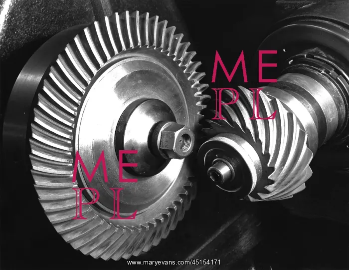  : Closeup Of Large Gears Meshing