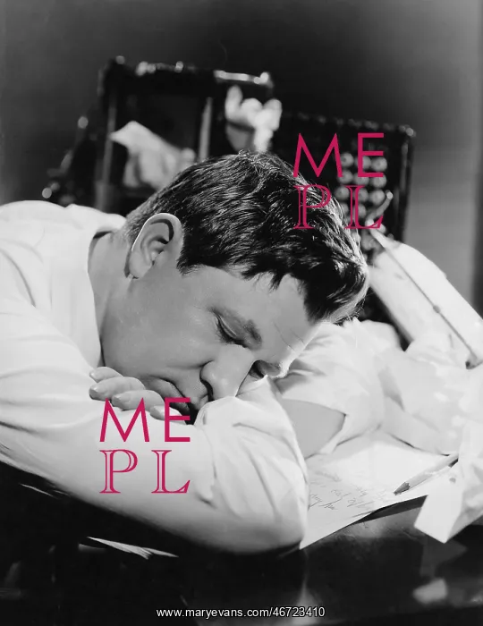 : Closeup of man sleeping at his desk : Closeup of man sleeping at his desk