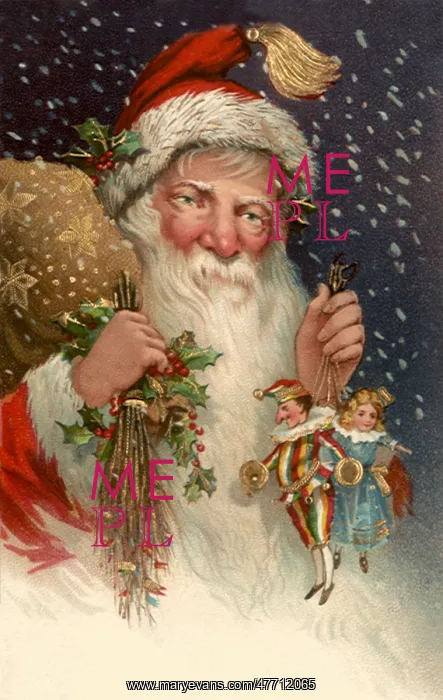  : Closeup Santa with Dolls