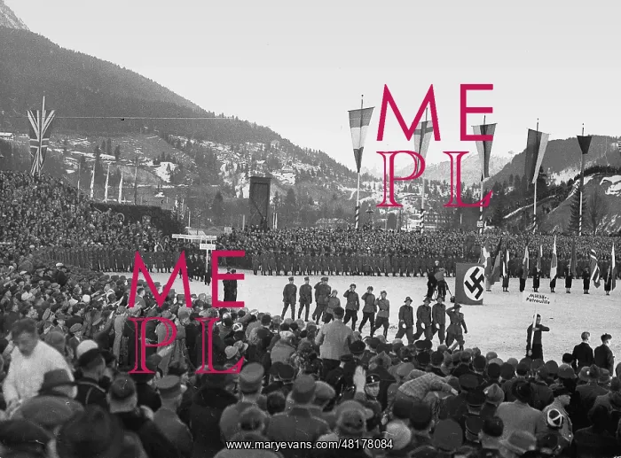 : Closing ceremony of the Olympic games at Garmisch-Partenkirc : Closing ceremony of the Olympic games at Garmisch-Partenkirc