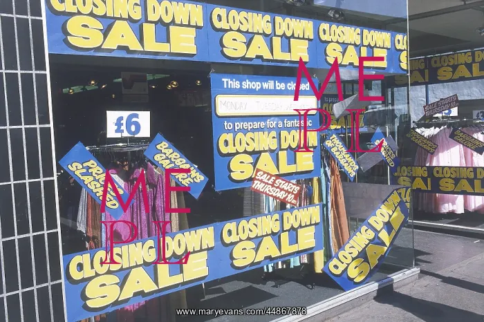  : CLOSING DOWN SALE