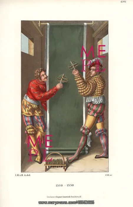 : Clothmakers raising the nap on a large bolt : Clothmakers raising the nap on a large bolt