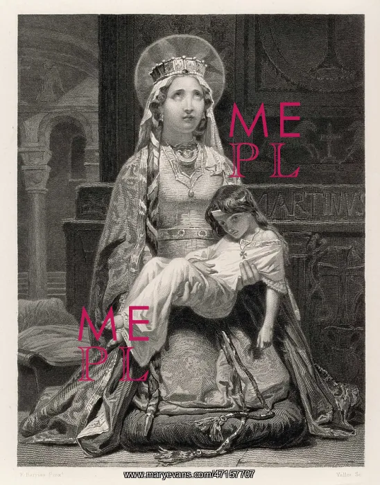  : Clotilde (474? - 545?), wife of Clovis I, king of the Salian Franks