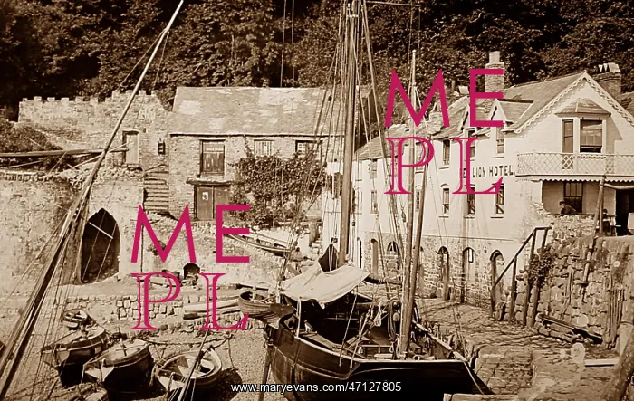  : Clovelly Harbour, Devon, Victorian period