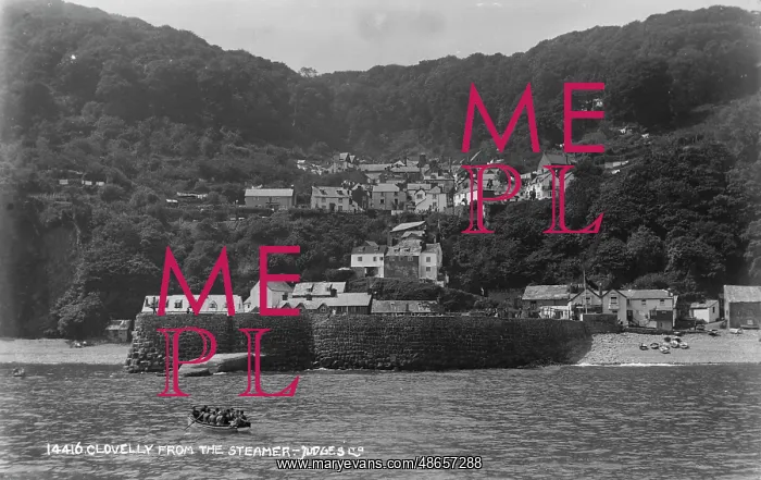: Clovelly from the Steamer : Clovelly from the Steamer