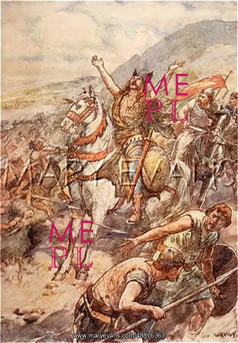  : CLOVIS I, KING OF THE FRANKS Invokes God's help in defeating the invading Germans