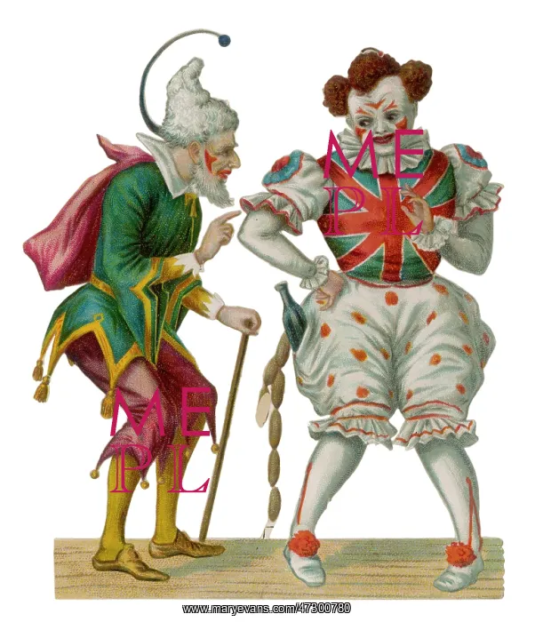 : Clowns - Victorian Scrap : Clowns - Victorian Scrap