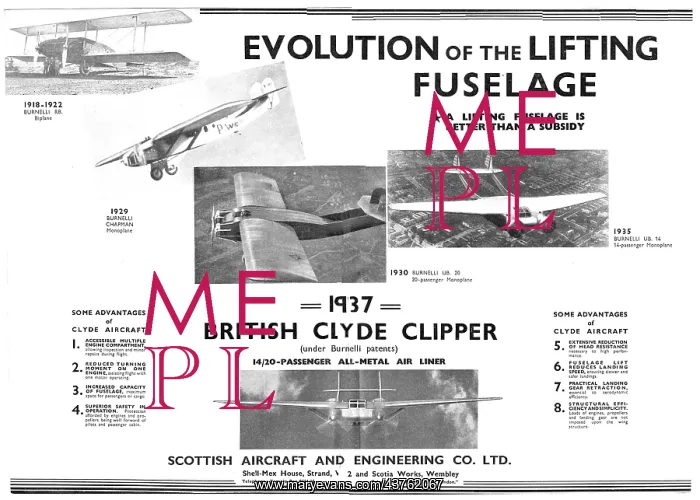 : Clyde Aircraft. Lifting Fuselage - Burnelli : Clyde Aircraft. Lifting Fuselage - Burnelli