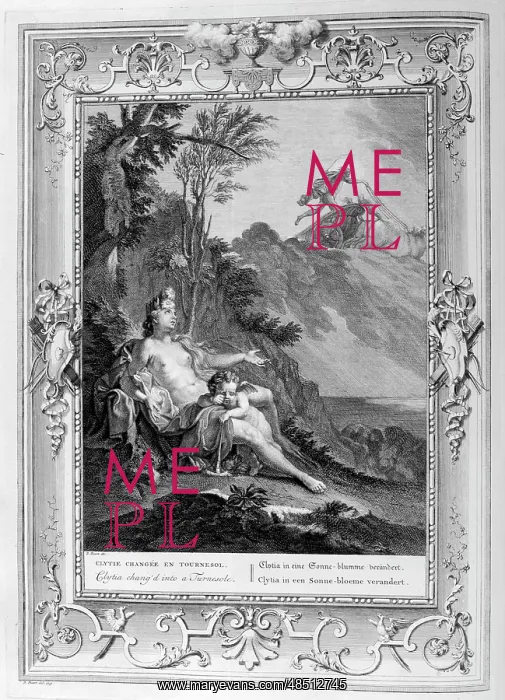 : Clythie (Clytie). Engraved illustration from The : Clythie (Clytie). Engraved illustration from The