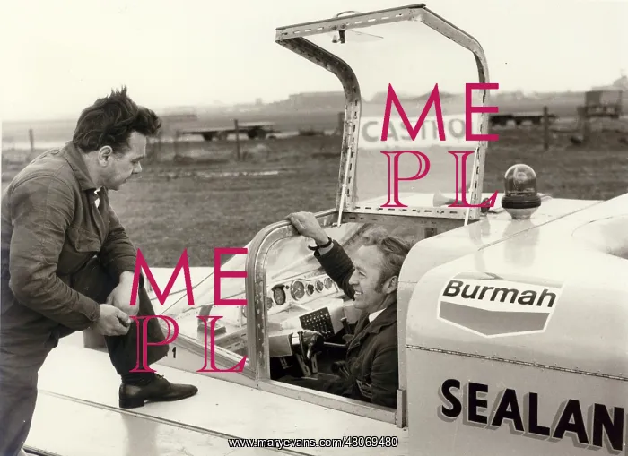 : Co-designers A P Freeman and T Rayner (in cockpit) : Co-designers A P Freeman and T Rayner (in cockpit)