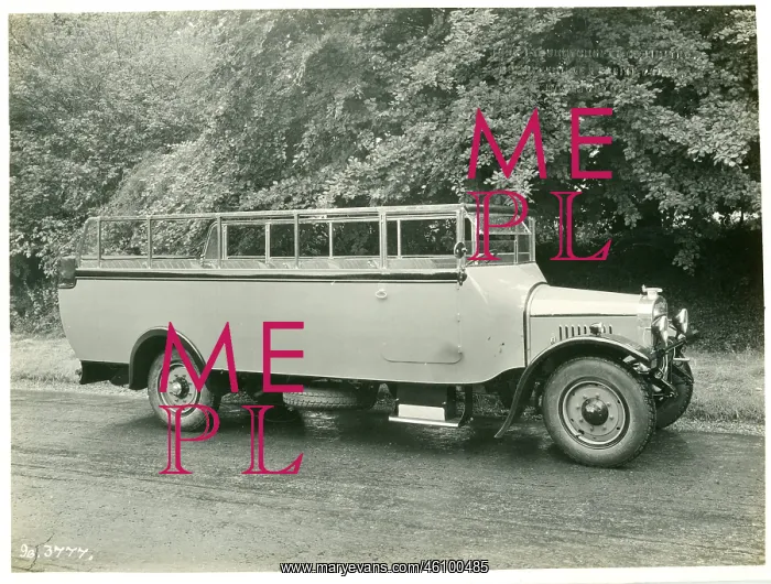  : Coach on A2 long, Wadham. Open-top single-decker bus