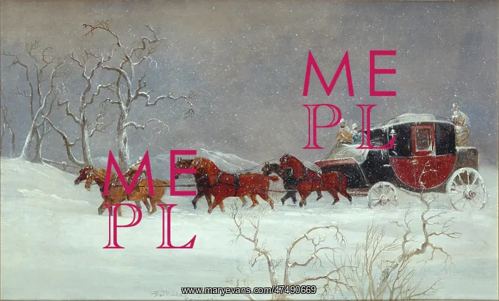  : Coach and Horses moving to left in the snow