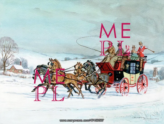  : Coach Scene in Snow