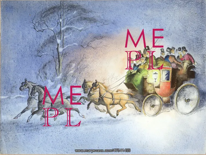 : Coach and four in the snow : Coach and four in the snow