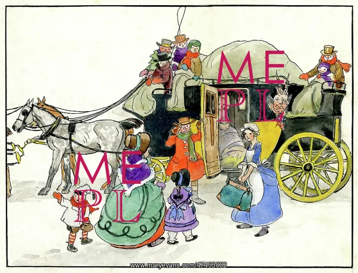 : A coach and four with various people around : A coach and four with various people around
