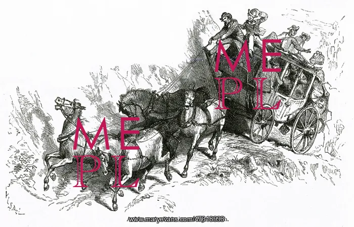 : COACH IN VIRGINIA 1874 : COACH IN VIRGINIA 1874