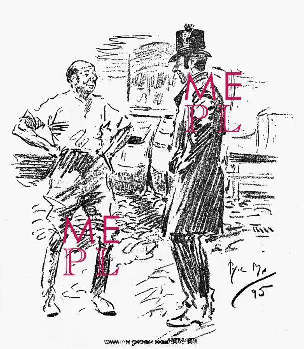 : Coachman talking with the Landlord of the pub : Coachman talking with the Landlord of the pub