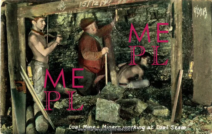 : Coal Miners Working a Seam : Coal Miners Working a Seam