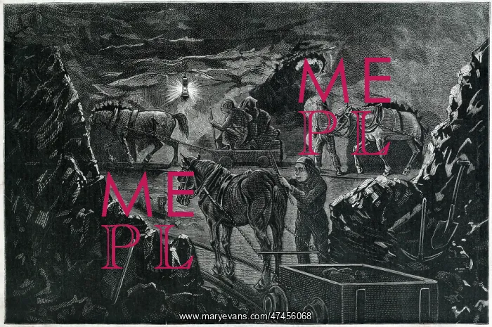 : Coal Mining using Horses 1878 : Coal Mining using Horses 1878